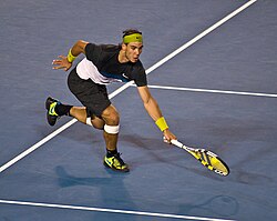 Nadal in the finals of Australian Open 2009.