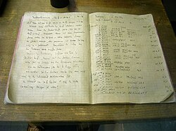 Otto Hahn's notebook