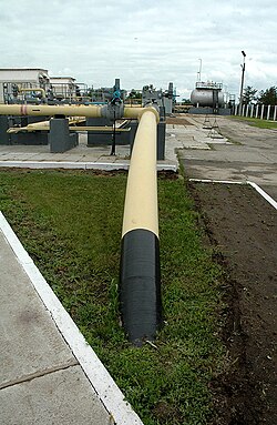 The world's longest ammonia pipeline (roughly 2400 km long),[138] running from the TogliattiAzot plant in Russia to Odesa in Ukraine