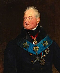 Portrait by James Lonsdale, 1830. William wears Masonic insignia.