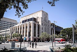 The former LA Times headquarters
