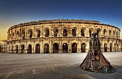 The amphitheatre at Nîmes