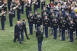 A state arrival ceremony in the United States.