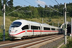 High-speed trains like this ICE 3 connect the whole of Germany.