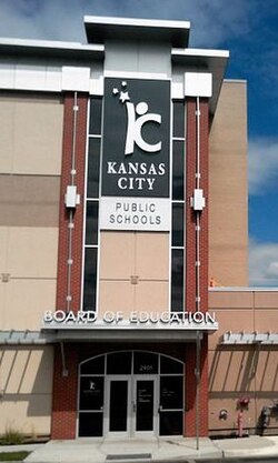 Headquarters of the Kansas City Public Schools, which serves the inner core of the city
