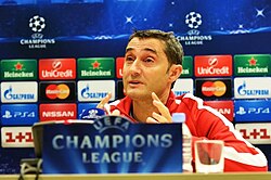 Valverde with Athletic Bilbao in 2014