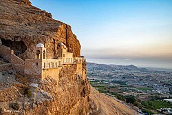 The Monastery of the Temptation, built by the Byzantines in the 6th century over the cave where Jesus spent forty days fasting.