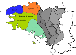 The shifting of the linguistic boundary in Brittany, from Breton to French, 900–1950
