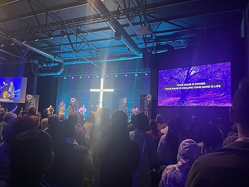 Worship service at Linkway Church in Cape Town, affiliated with the Baptist Union of Southern Africa.