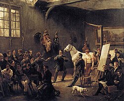 L'Atelier by Horace Vernet, 1821