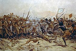 The Battle of Abu Klea, which took place during the desert expedition to bring relief to Gordon, besieged in Khartoum, 1885