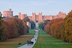 Windsor Castle is a royal residence at Windsor in the English county of Berkshire. It is strongly associated with the English and succeeding British royal family.