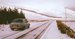 A9 near Dalwhinnie in 1979
