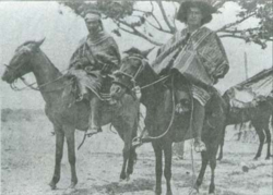Wayuu riding on horses, 1928
