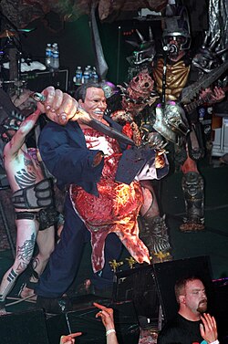 Abuse of an Arnold Schwarzenegger character – live at Reds, Edmonton