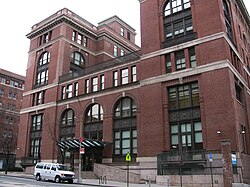 The First Avenue entrance to the building in 2009