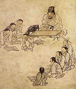 The 18th-century Joseon School painted by Kim Hong-do