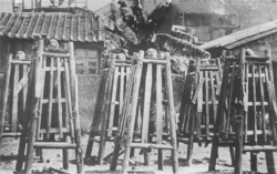 Execution of Boxers by standing strangulation