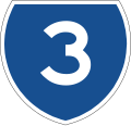 Australian State Route 3 marker