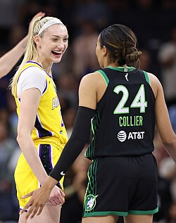 Brink (left) and Napheesa Collier in 2024