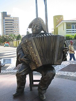 Statue of Luiz Gonzaga.