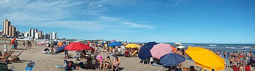 Central Beach of Necochea in Villa Díaz Vélez