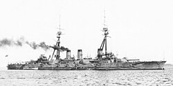 The Japanese battleship Settsu (1911)