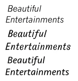 Three sans-serif italics. News Gothic, a 1908 grotesque design, has an oblique 'italic', like many designs of the period. Gothic Italic no. 124, an 1890s grotesque, has a crisp true italic resembling Didone serif families of the period.[46] Seravek, a modern humanist family, has a more informal italic in the style of handwriting.