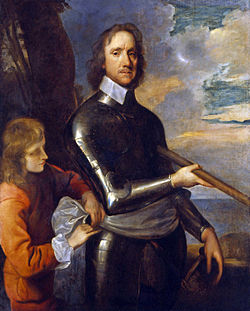 Portrait of Oliver Cromwell by Robert Walker, c. 1649, on display at the National Portrait Gallery