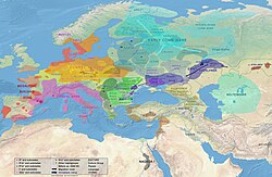 Neolithic migrations in Europe c. 5000–4000 BC. The people of the Proto-Indo-European Sredny Stog culture were the result of a genetic admixture between the Eastern hunter-gatherers and Caucasus hunter-gatherers.