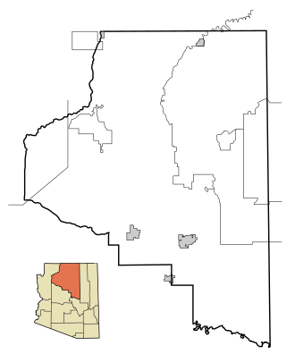 Map showing the borders for incorporated and unincorporated areas in Coconino County. Also shown are borders for Indian reservations.