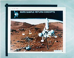 Artist concept of a Mars sample-return mission, 1979