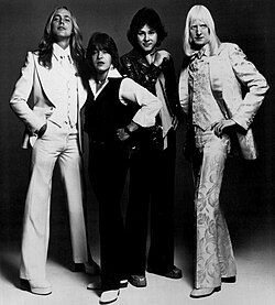 The Edgar Winter Group, 1975. L–R: Chuck Ruff, Rick Derringer, Dan Hartman, Edgar Winter.
