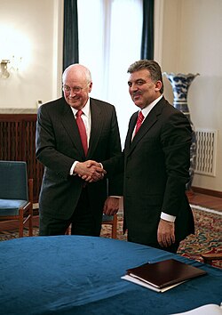 Gül with U.S. Vice President Dick Cheney, March 2008