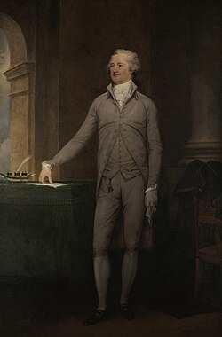 Hamilton in 1792, painted by John Trumbull