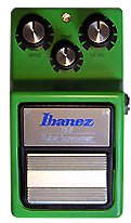 The Ibanez TS9 Tube Screamer is a popular overdrive pedal