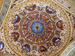 Dome of the Ceremonial Hall in the Dolmabahçe Palace in Istanbul (1842–1856), painted with trompe-l'œil