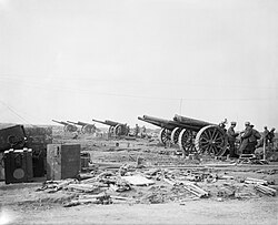 60-pounder battery at Arras, 1917