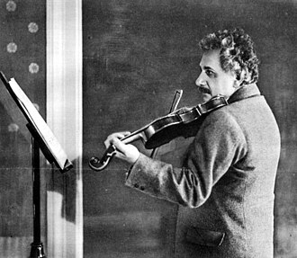 Einstein playing the violin, 1927