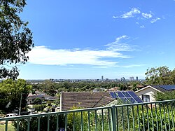 Urban tree canopy of Liverpool, New South Wales and surrounding suburbs.