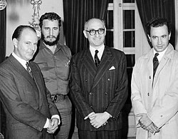 Frondizi and Fidel Castro.