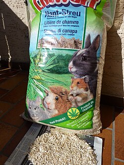 Hemp straw animal bedding