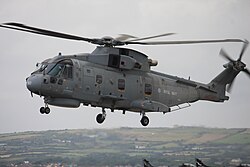 A Royal Navy Merlin HM2 at RNAS Culdrose