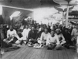 The captured rebels of Raiatea, 1897