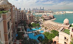 View from the Marsa Malaz Kempinski in The Pearl
