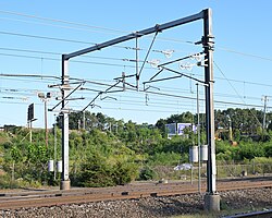 Constant-tension catenary on Amtrak's 60 Hz system