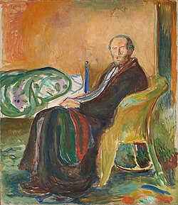 Edvard Munch (1863–1944), Self-Portrait with the Spanish Flu (1919)