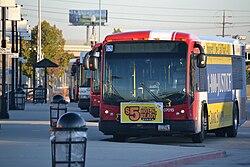 UTA buses at the Salt Lake City Intermodal Hub (Salt Lake Central station)