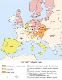 Map of the Thirty Years' War