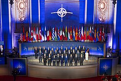 Group photo at 75th anniversary summit in Washington D.C., 2024